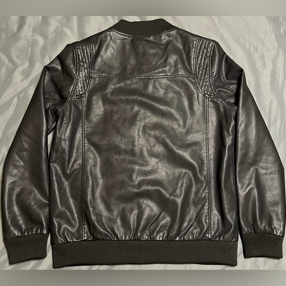 Men’s I-5 Apparel Faux Leather Bomber Jacket Size M - Picture 4 of 5